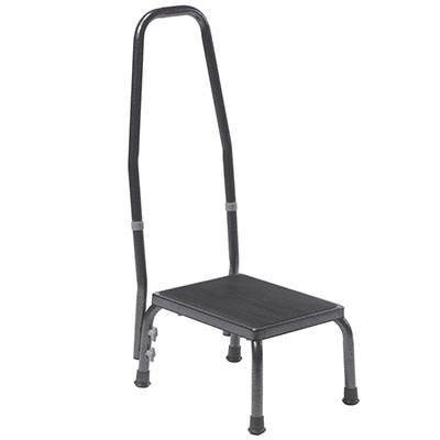 Step Stool For Raddiology Medical Step Stool With Hand Rail | ElectroMedical.com